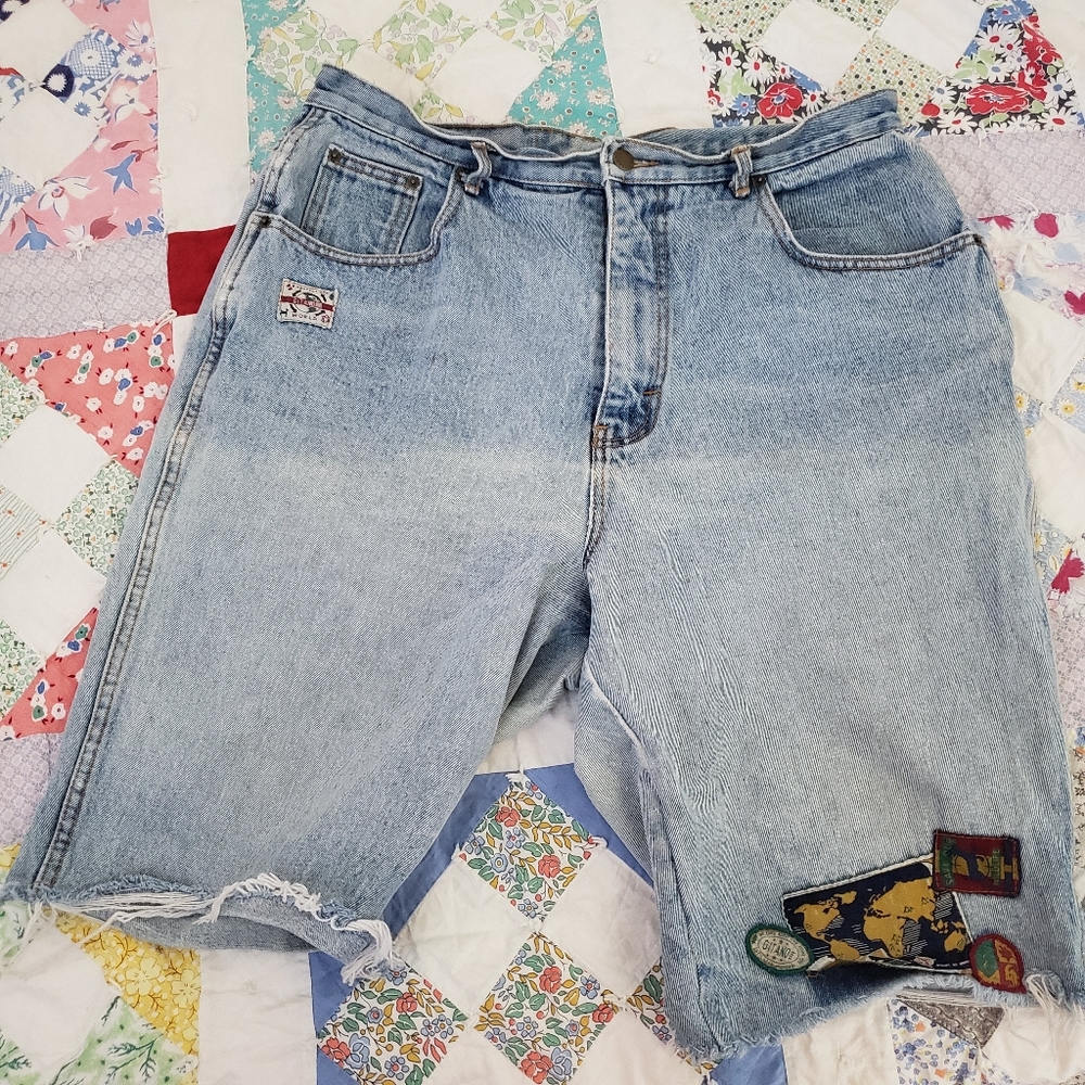 Vintage 90s Gitano high rise mom denim jean shorts